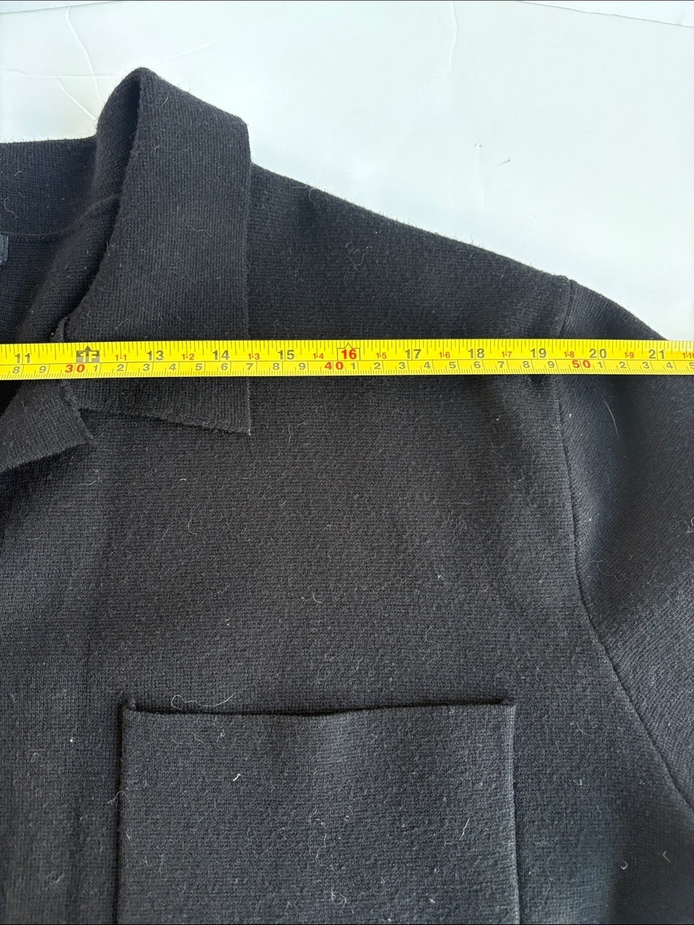 Quince black Eco-Knit Milano Stitch Oversized Shirt Jacket button down pockets - Picture 14 of 16